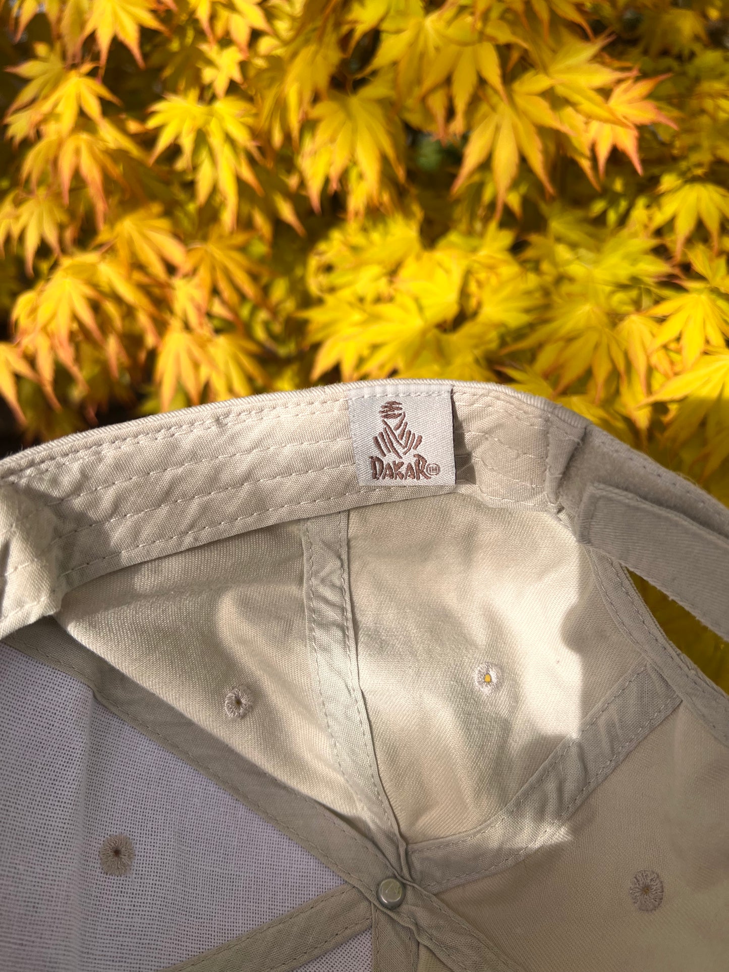 2000s Dakar Total Embroidered Cap Beige – One Size