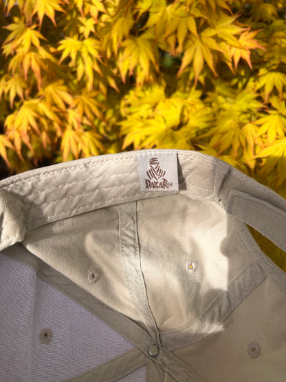 2000s Dakar Total Embroidered Cap Beige – One Size