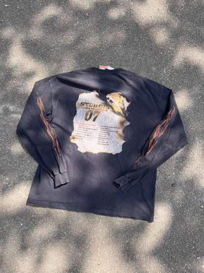 00's Harley Davidson Flames Longsleeve – XLarge