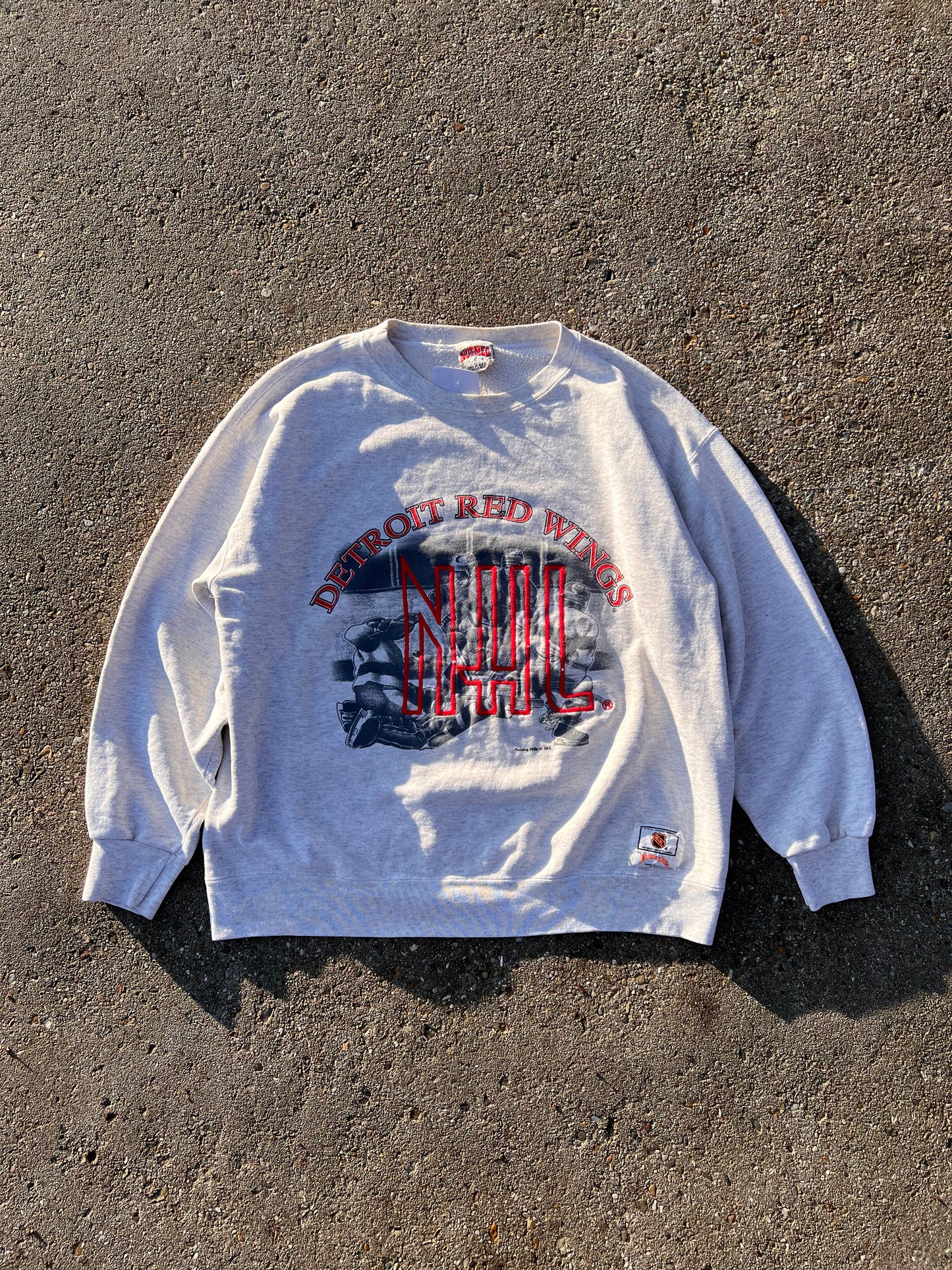 90s Nutmeg NFL Detroit Red Wings Sweatshirt – Medium
