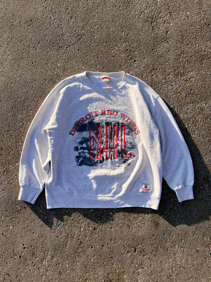 90s Nutmeg NFL Detroit Red Wings Sweatshirt – Medium