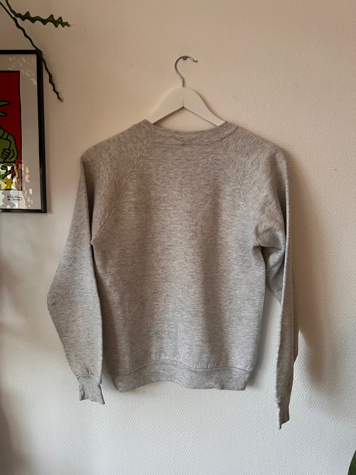 90s Jerzees the Adirondacks Flower Crewneck Sweatshirt Grey – Small