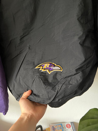 90s Nike NFL Baltimore Ravens Puffer Jacket Black – Large
