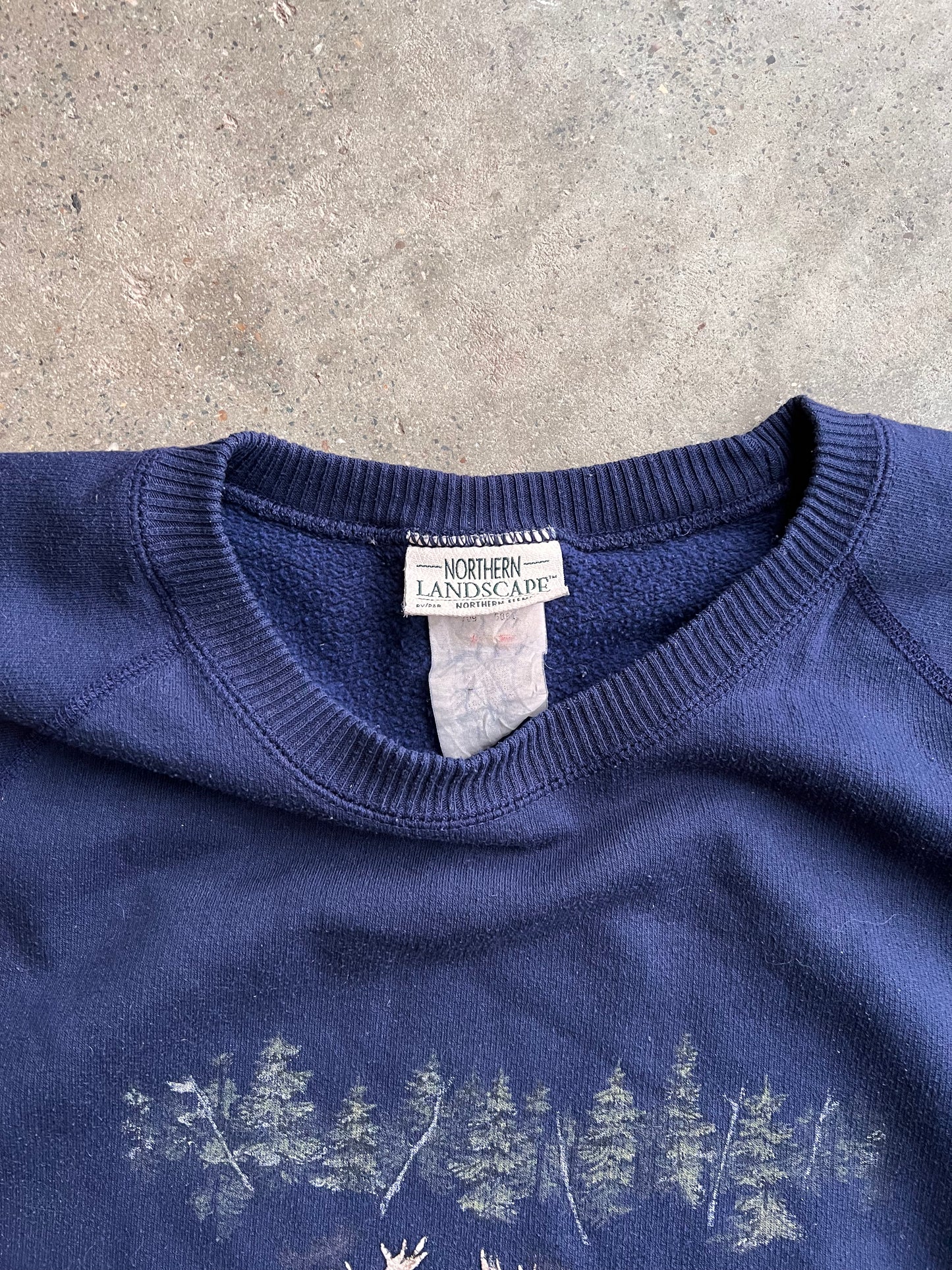 90s Northern Landscape Canada Hunting Crewneck – XLarge