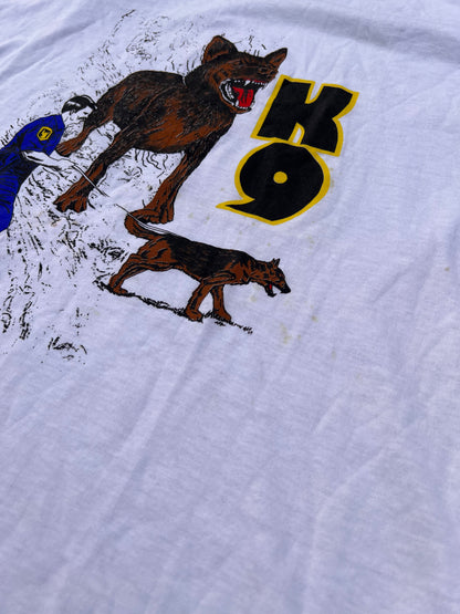 90s K9 Police Dog Trainer T-Shirt – Medium