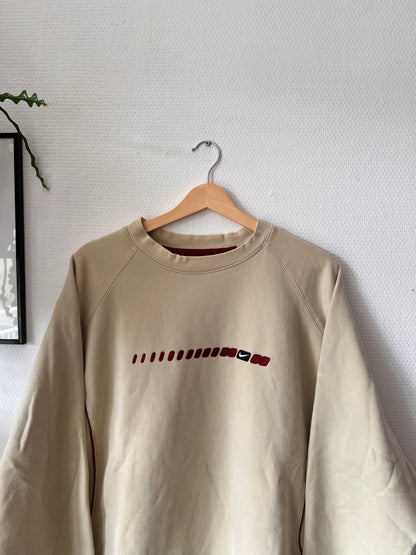 90s Nike Center Striped Embroidered Sweatshirt – Large