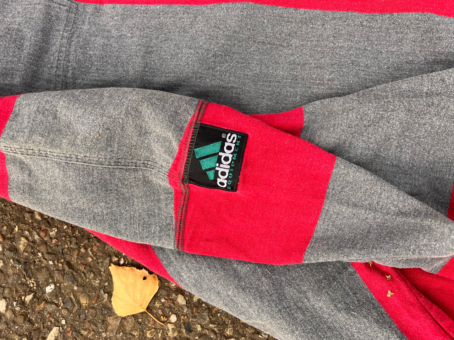 90s Adidas Equipment Longsleeve Striped Rugby Polo – XLarge