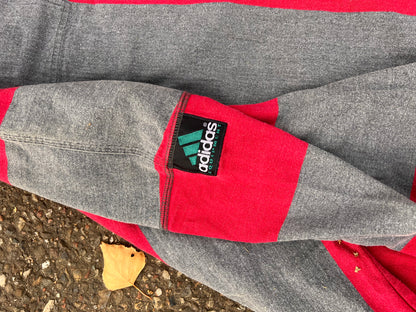 90s Adidas Equipment Longsleeve Striped Rugby Polo – XLarge