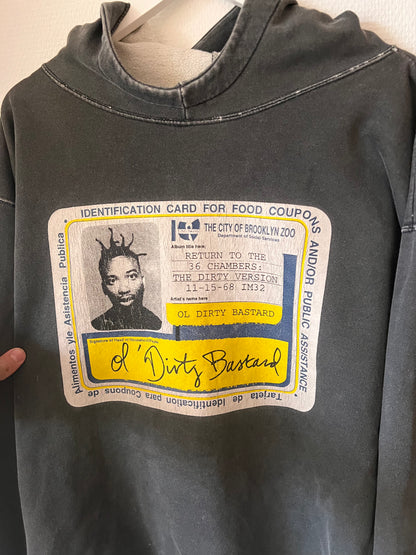 90s Wu Tang Clan Ol' Dirty Bastard ID Hoodie Grey – XLarge