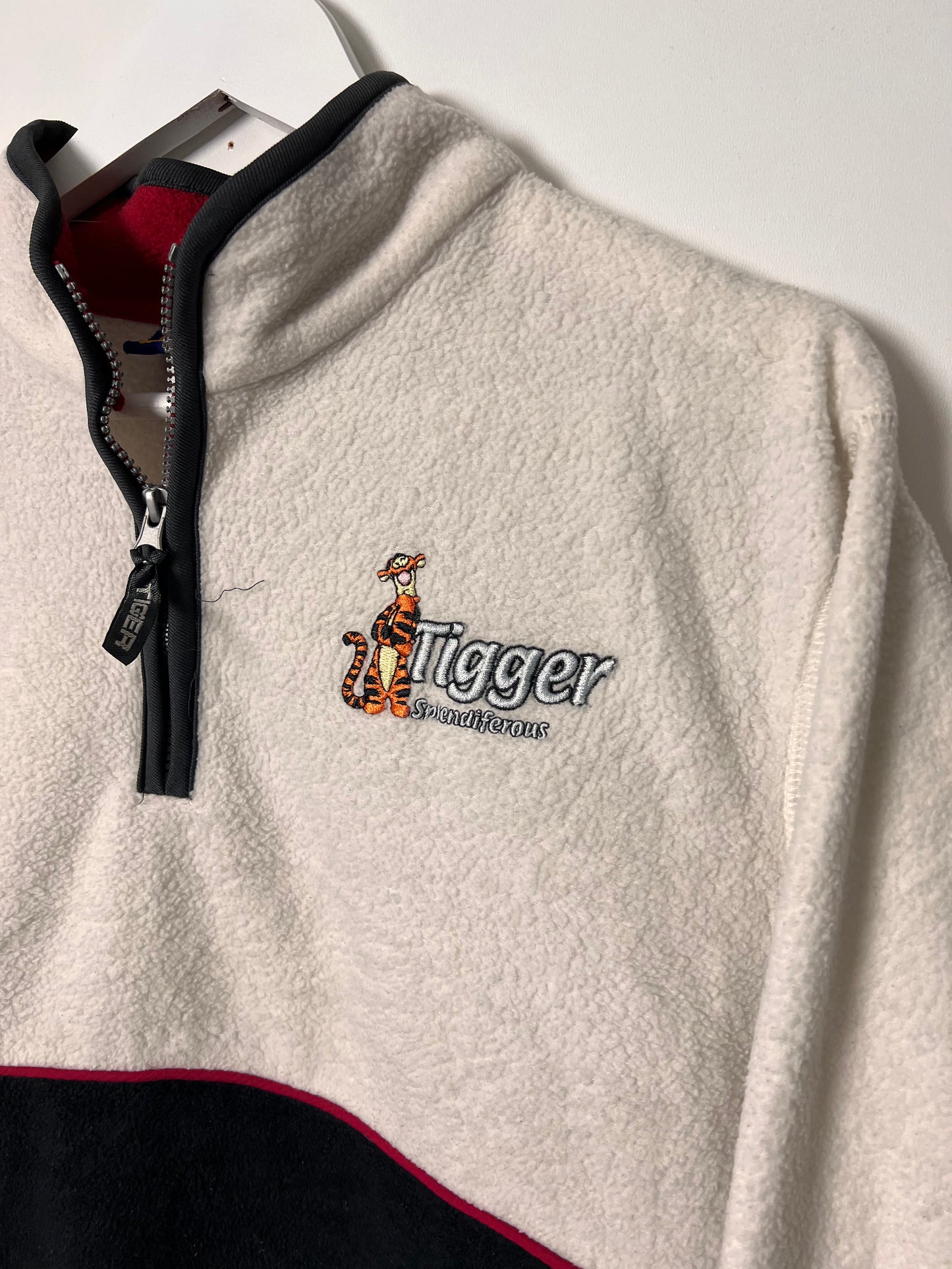 90's Looney Tunes 1/4 Button Up Tigger Fleece – XLarge