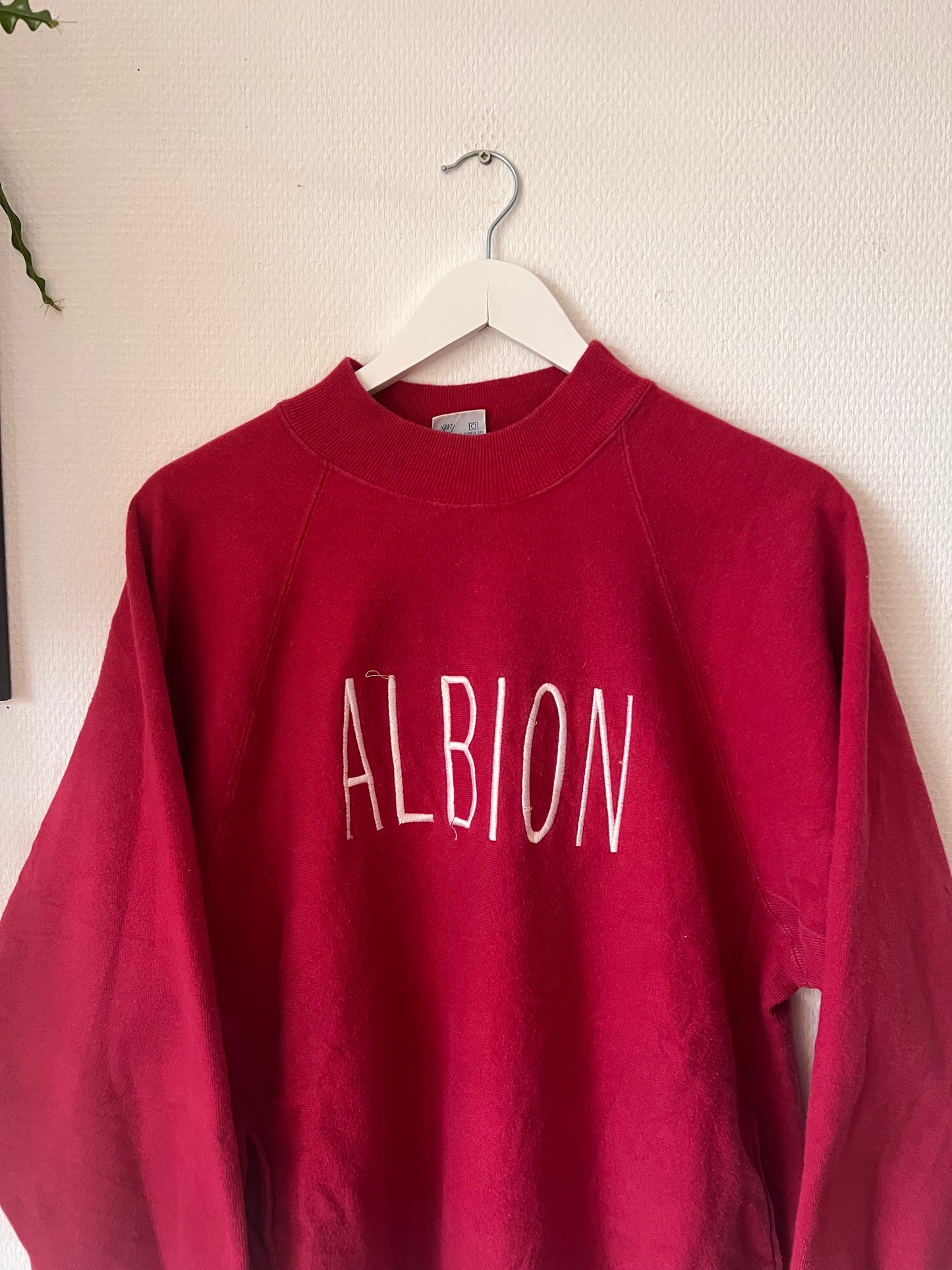 90s Champion Albion Reverse Weave Crewneck Sweatshirt Burgundy – XLarge