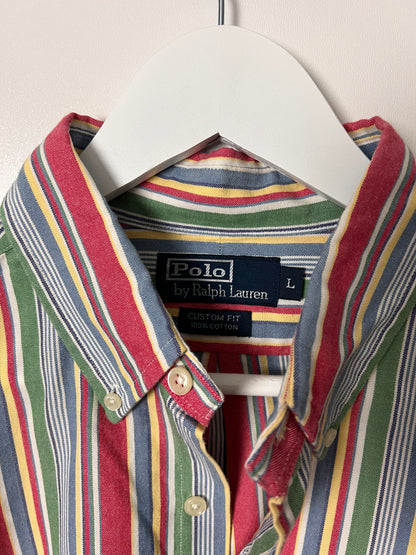 Ralph Lauren Multicolor Striped 90's Shirt – Large