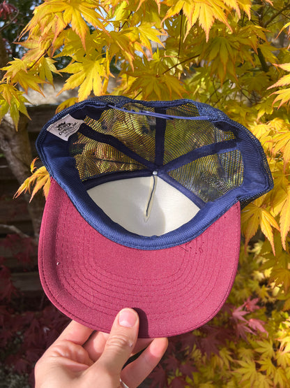 90s Florida Alligator Trucker Strapback Cap Blue – One Size