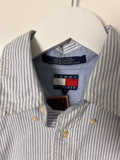 90's Big Flag Tommy Hilfiger Shirt - Medium