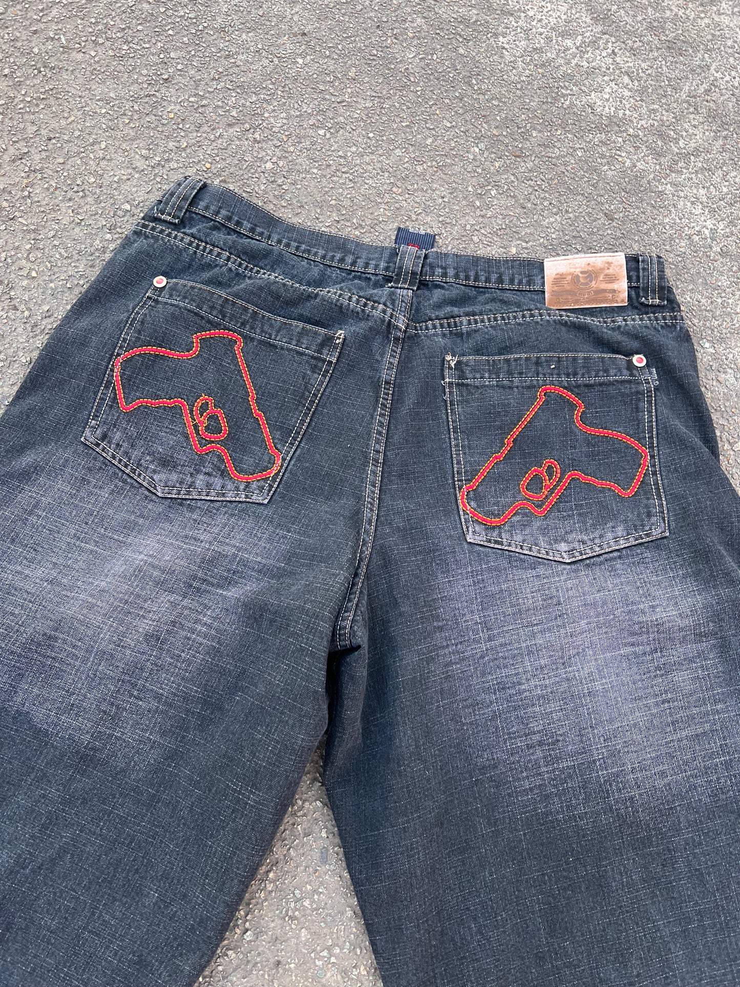 00's G-Unit Denim Gun Jorts - 44