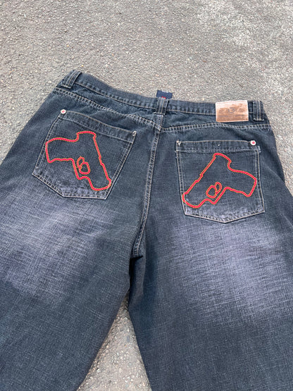 00's G-Unit Denim Gun Jorts - 44