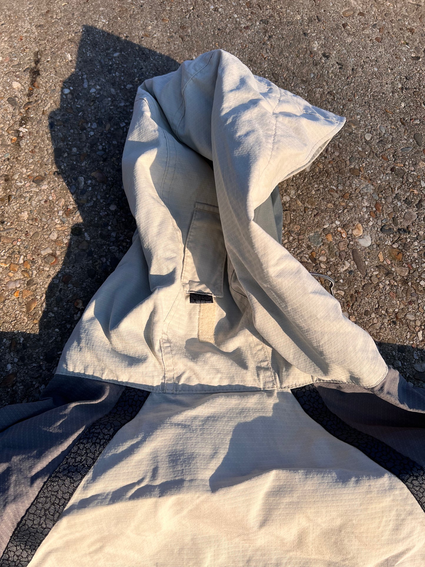 90s Columbia 1/4 Zip Up Hooded Anorak Jacket – Large