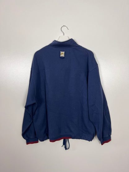 90's Nike INC 1/4 Zip Up Sweatshirt - Large