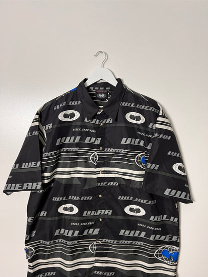 90's Wu Wear Button Up Shirt - XLarge
