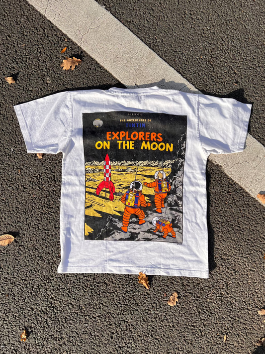 90's TinTin Explores the Moon T-Shirt – Medium