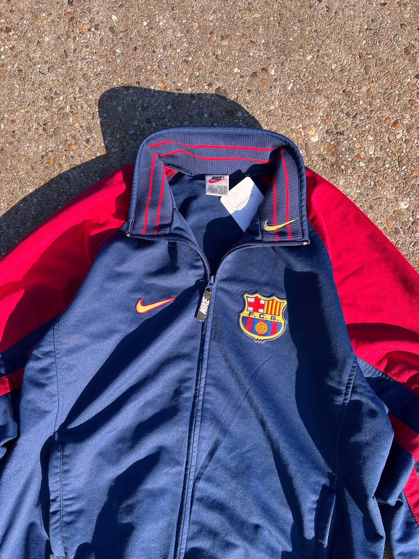 90s Nike FC Barcelona Warm Up Jacket – Large