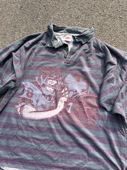 90s Nike Longsleeve Rugby Polo – XLarge