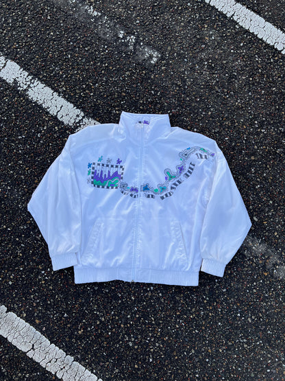 90's Adidas Psychedelic Track Jacket - Medium