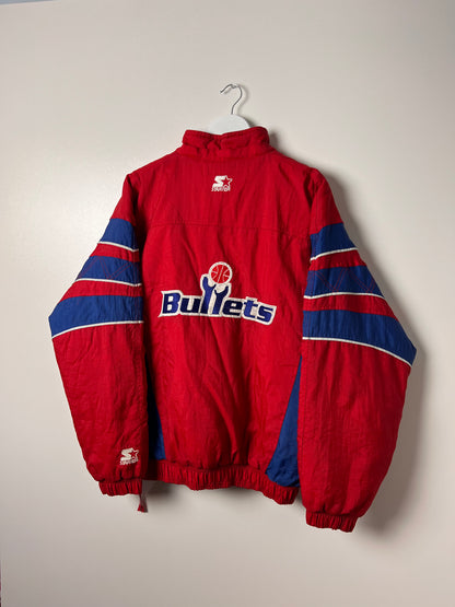 Starter Washington Bullets Puffer Jacket - Medium