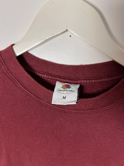 9000s Fruit of the Loom Plain Mini Logo Sweatshirt – Medium