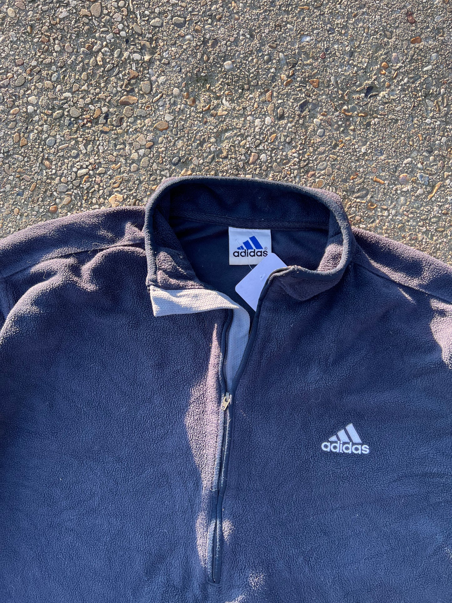 90s Adidas Half Zip Up Classic Fleece – Xlarge