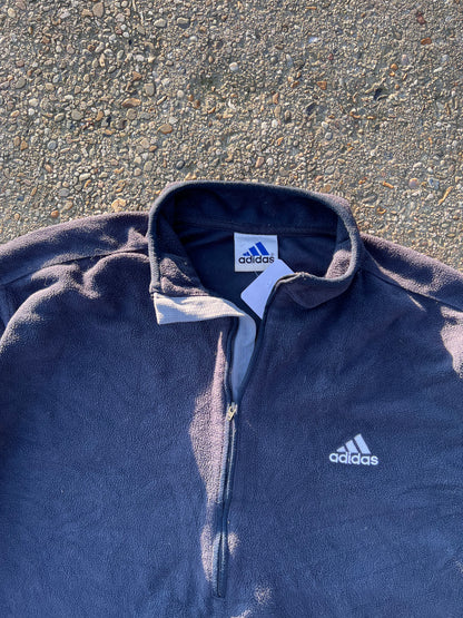 90s Adidas Half Zip Up Classic Fleece – Xlarge