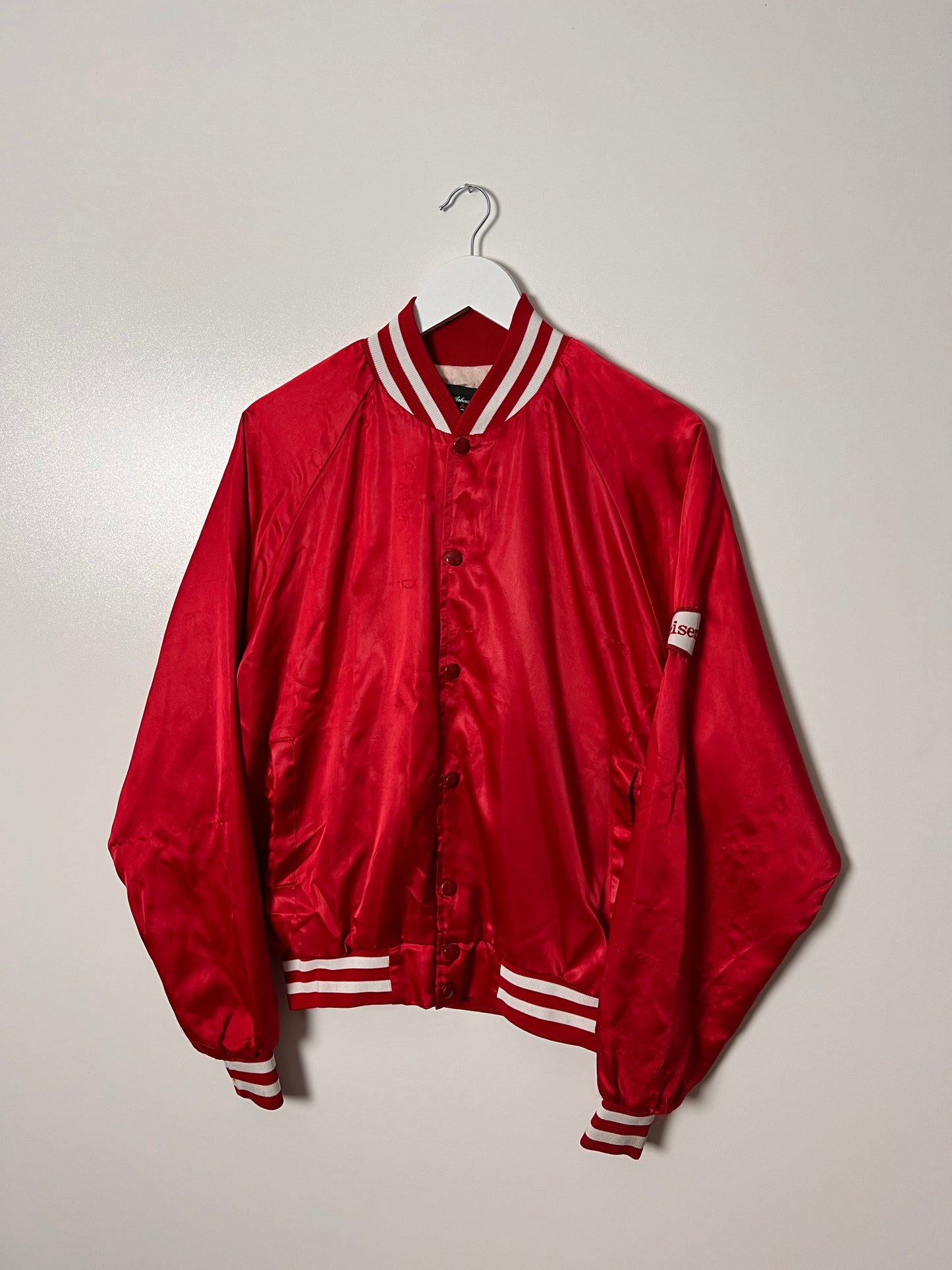 Vintage 80's Budweiser Baseball Jacket – Small