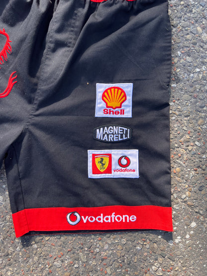 00' Ferrari Allover Embroidered Shorts – Medium