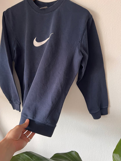 90s Nike Classic Embroidered Big Logo Crewneck Sweatshirt – Small