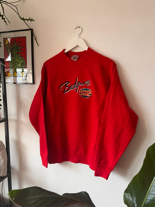 90s Fruit Badgers Tucson Copper Bowl Crewneck Sweatshirt Red – Large