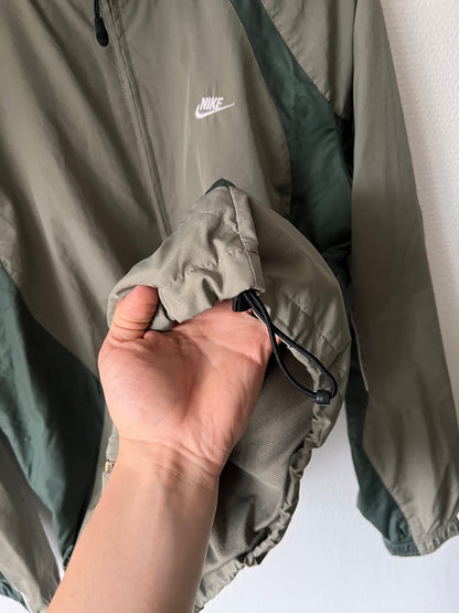 2000s Nike Multicolor Full Zip Track Jacket Green – Medium