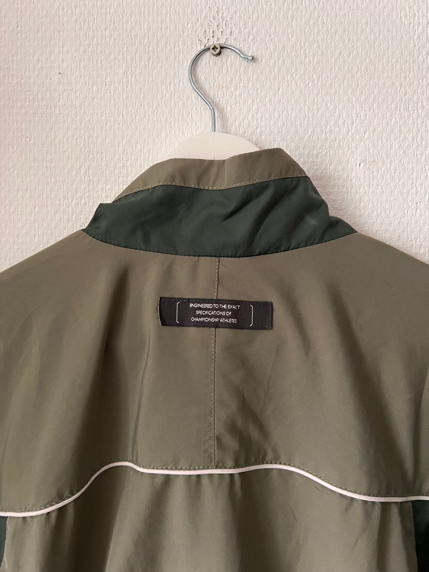 2000s Nike Multicolor Full Zip Track Jacket Green – Medium