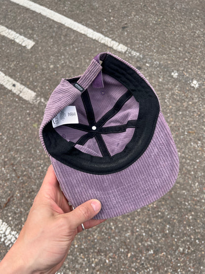 2000s Oxbow Corduroy Embroidered Logo Strapback Cap Purple – One Size