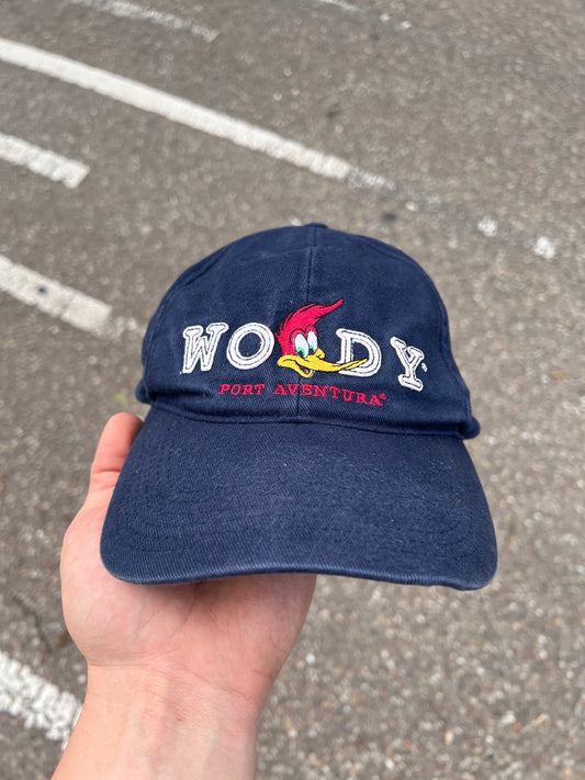 90s Woody Embroidered Port Aventura Cap Navy – One Size