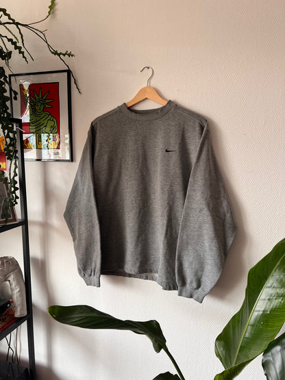 90s Nike Small Swoosh Casual Crewneck Sweatshirt – Small