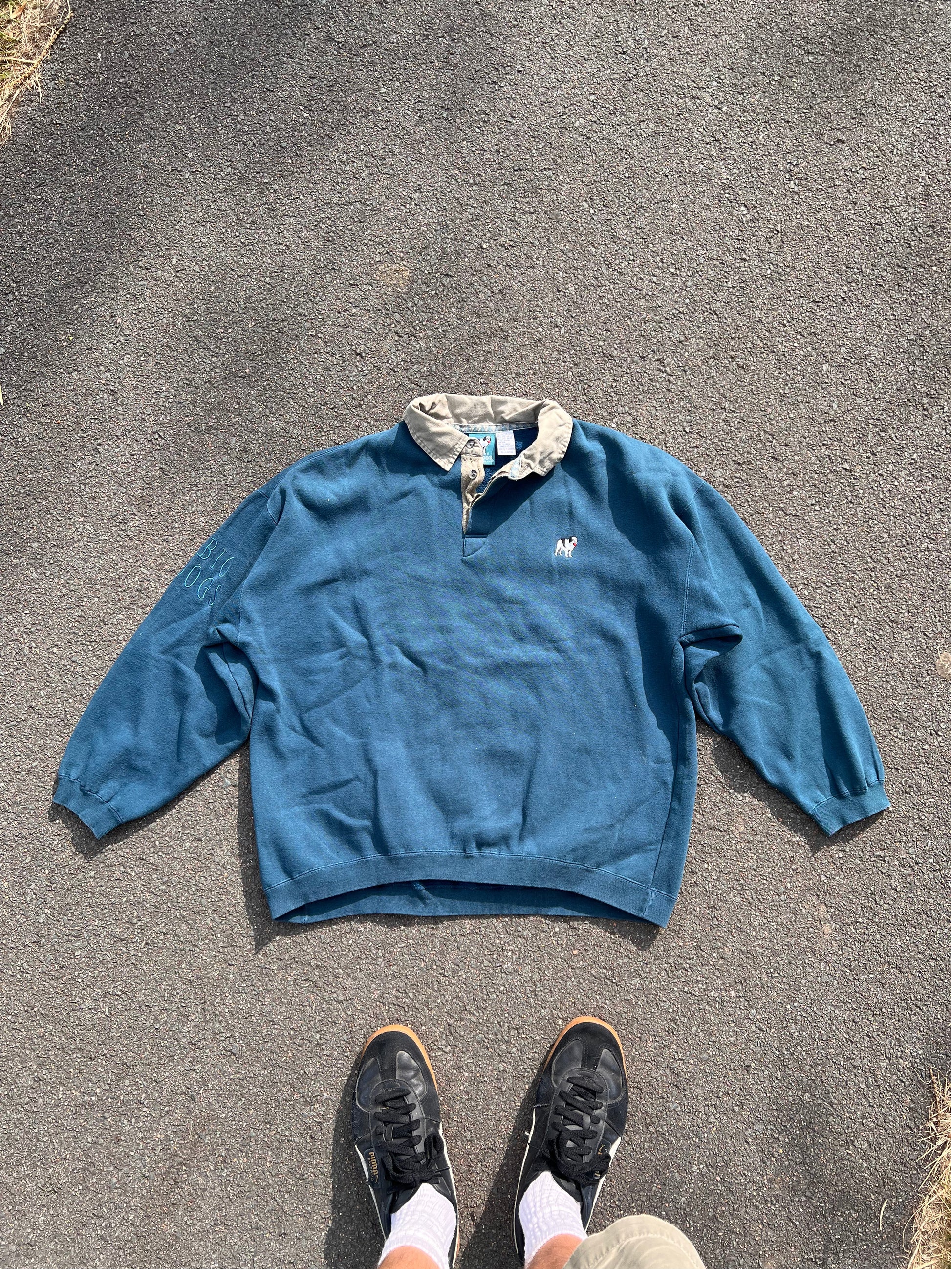 90's Big Dogs Longsleeve Rugby Polo – Large