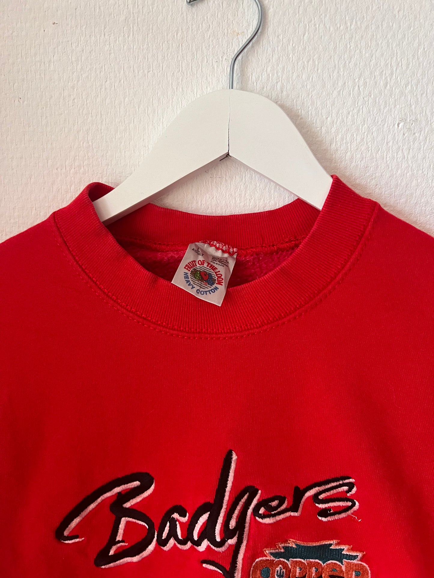 90s Fruit Badgers Tucson Copper Bowl Crewneck Sweatshirt Red – Large
