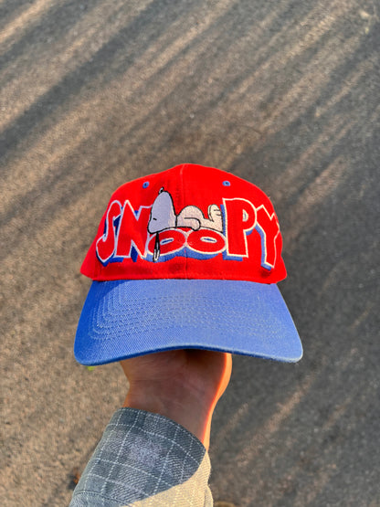90's Peanuts Snoopy Spellout Cap – One Size