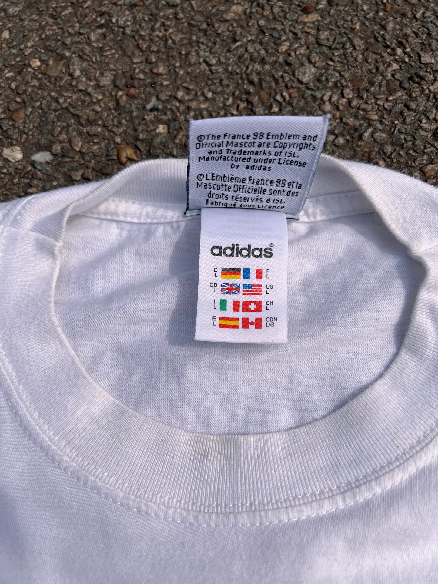 90's Adidas France 98 World Cup T-shirt – XSmall
