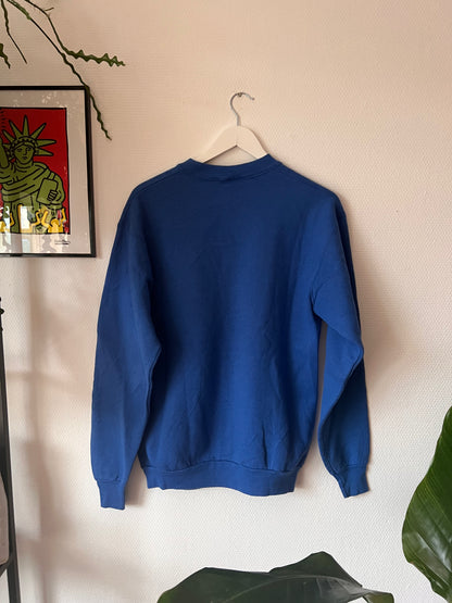 80s Fruit University of Kentucky Wilcats Print Sweatshirt Blue – Large