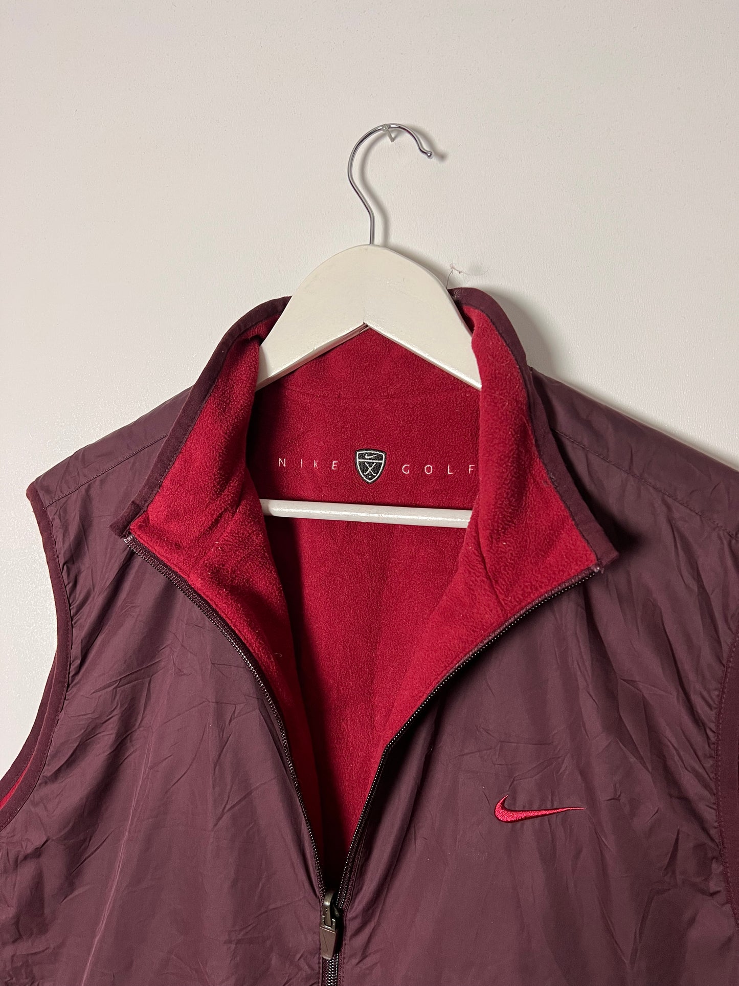 2000s Nike Golf Reversible Fleece Vest – XLarge