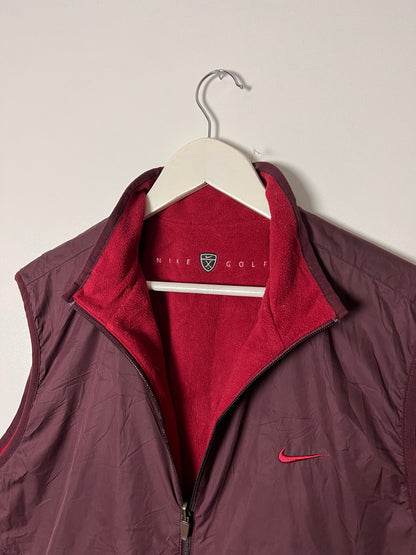 2000s Nike Golf Reversible Fleece Vest – XLarge