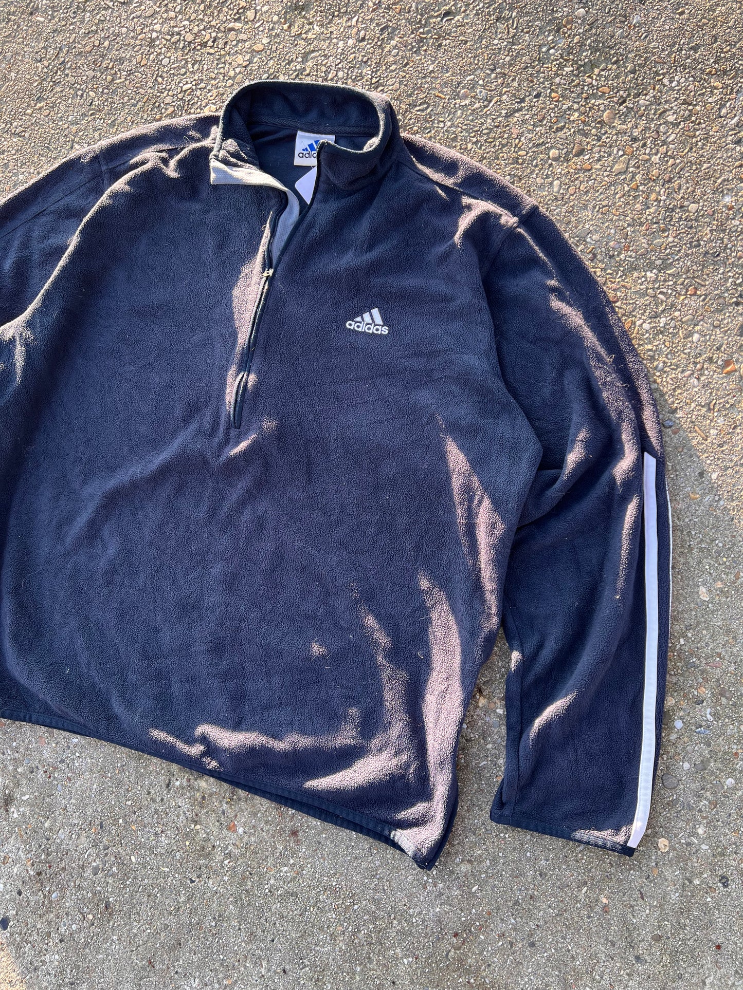 90s Adidas Half Zip Up Classic Fleece – Xlarge