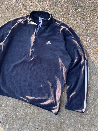 90s Adidas Half Zip Up Classic Fleece – Xlarge