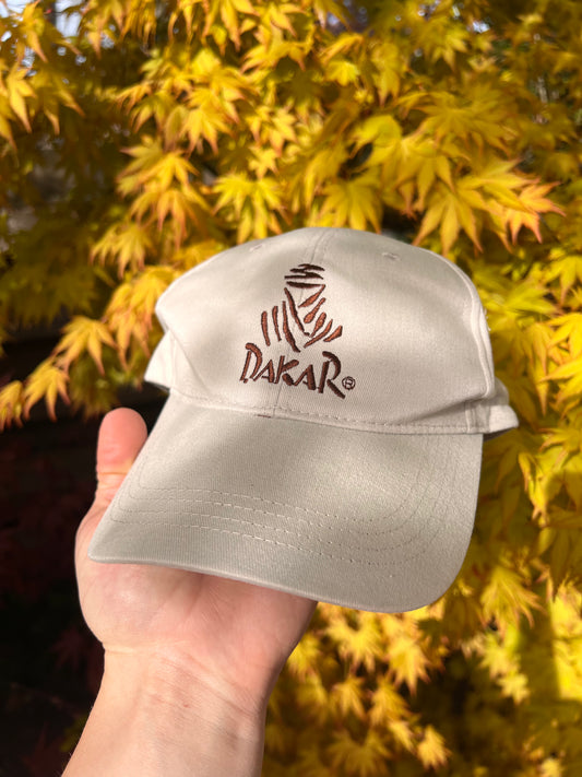 2000s Dakar Total Embroidered Cap Beige – One Size